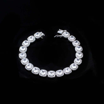 Real 925 Sterling Silver Cute Women Bracelet 7"