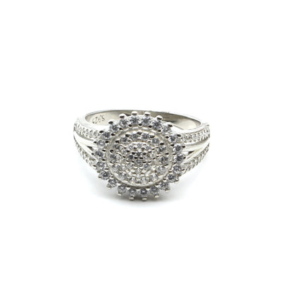 Real 925 Sterling Silver CZ Women Ring