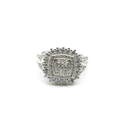 Real 925 Sterling Silver CZ Women Ring