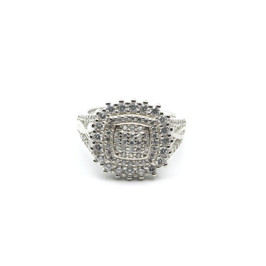 Real 925 Sterling Silver CZ Women Ring