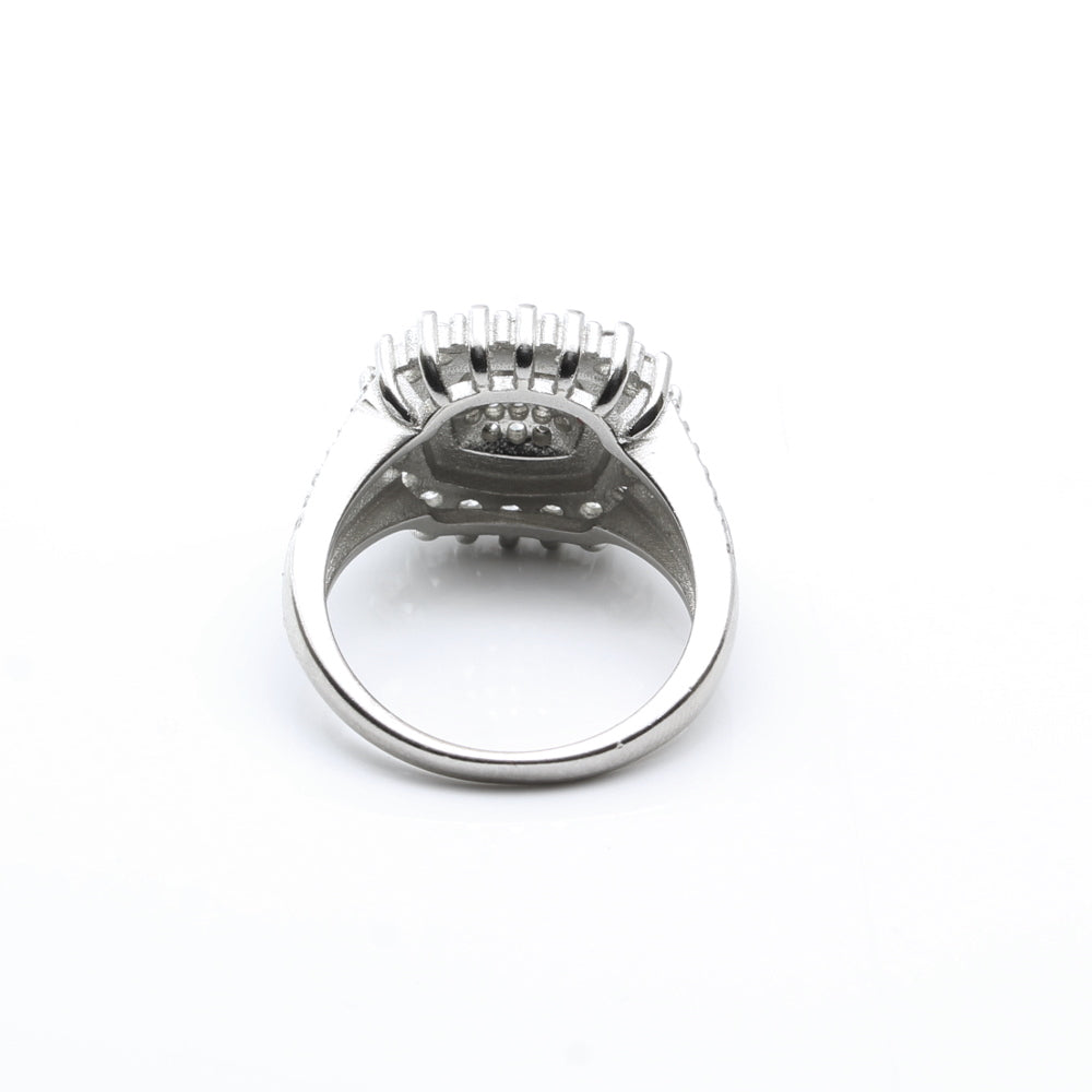 Real 925 Sterling Silver CZ Women Ring