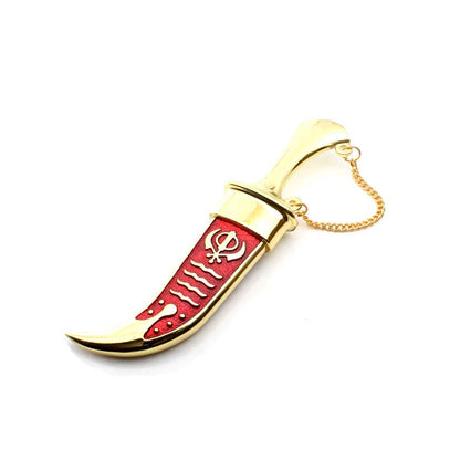 Religious Gift Quality Steel Red Sikh Kirpan Siri Sahib Taksali Singh