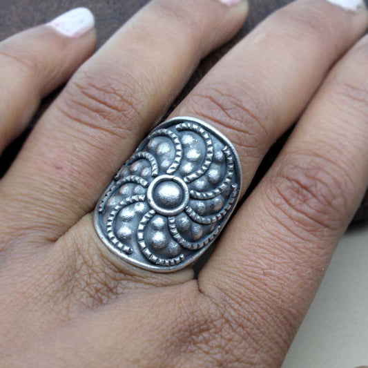 Antique 925 Sterling Silver Ring adjustable