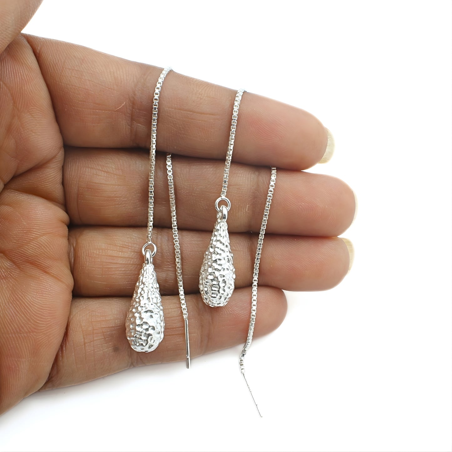 Latest design 925 Sterling Silver Teardrop Dangle Earrings