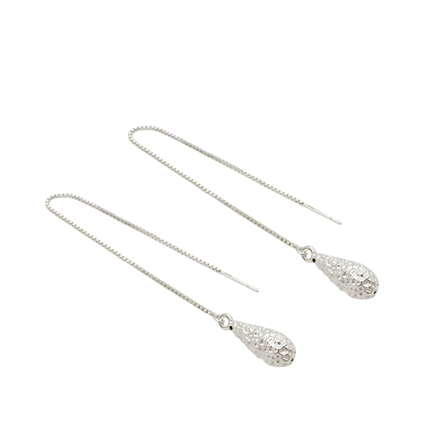 Latest design 925 Sterling Silver Teardrop Dangle Earrings