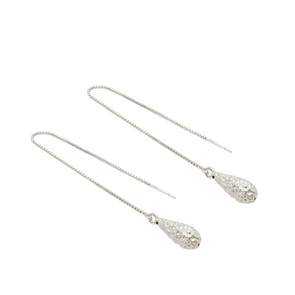 Latest design 925 Sterling Silver Teardrop Dangle Earrings