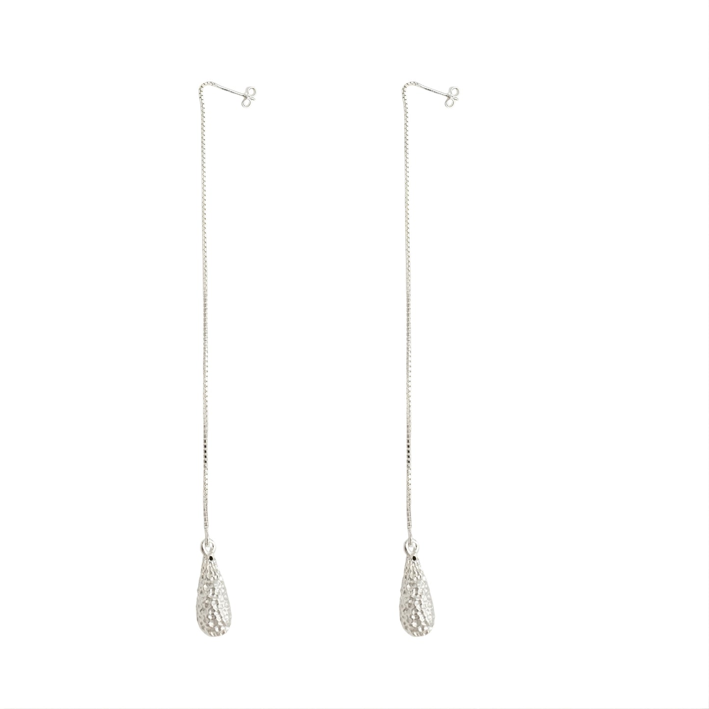 Latest design 925 Sterling Silver Teardrop Dangle Earrings