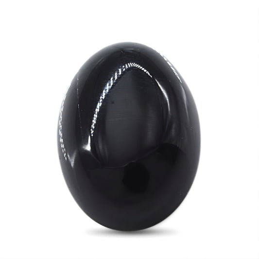 12.9Ct Natural Black and Grey Sulemani Hakik Oval Gemstone