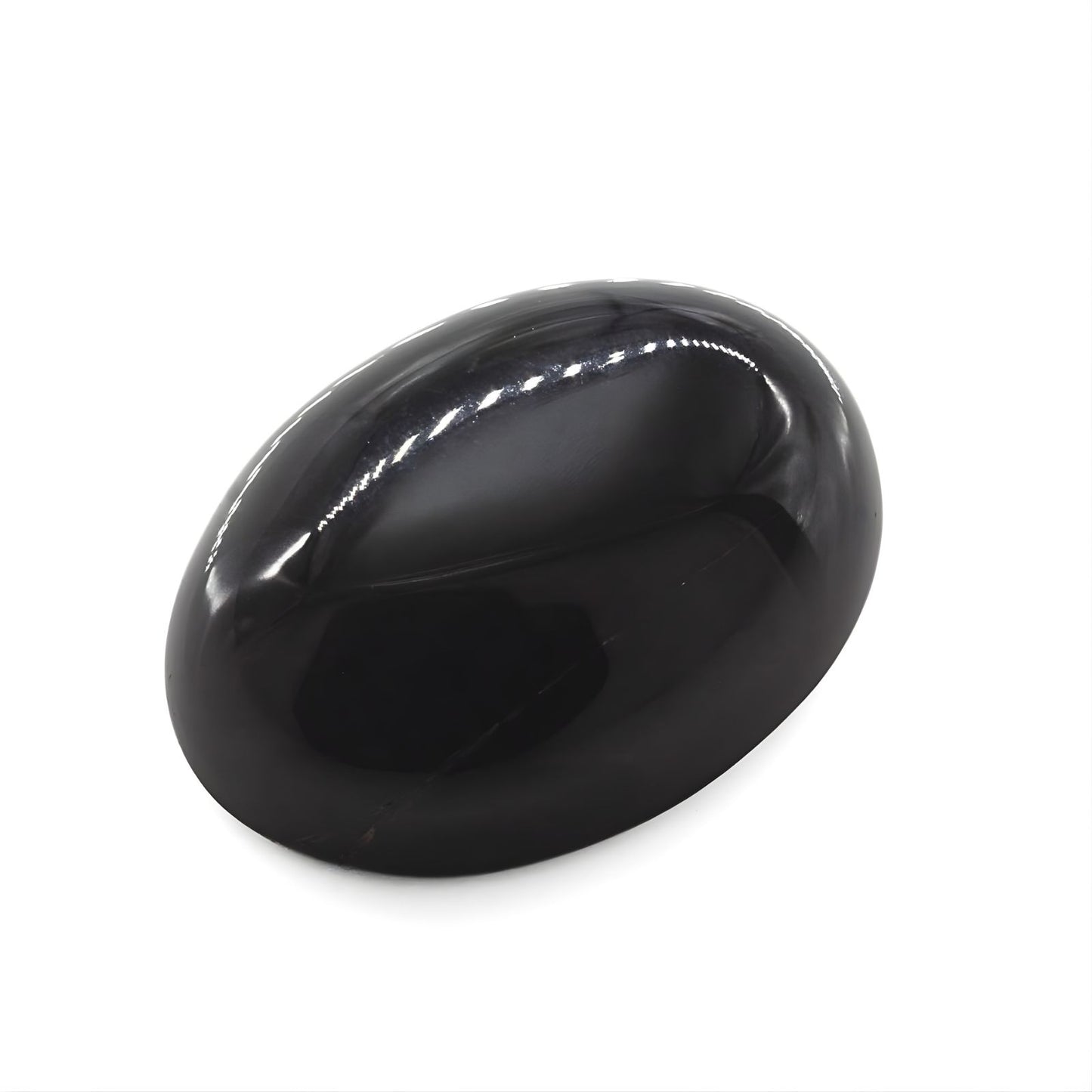 12.9Ct Natural Black and Grey Sulemani Hakik Oval Gemstone