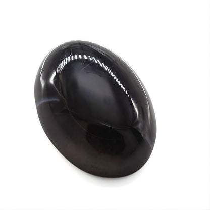 12.5Ct Natural Black and Grey Sulemani Hakik Oval Gemstone