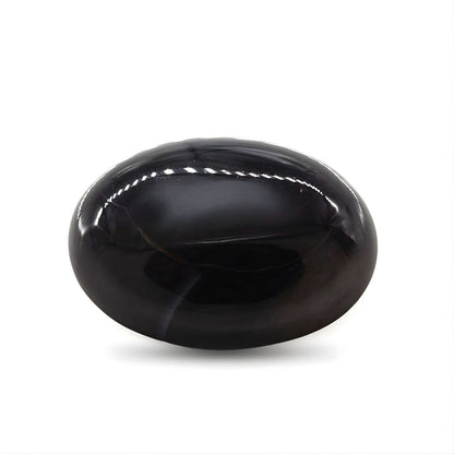 12.5Ct Natural Black and Grey Sulemani Hakik Oval Gemstone