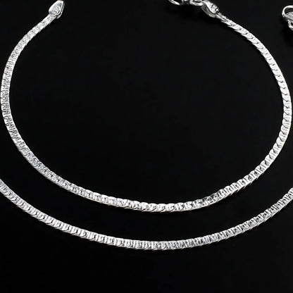 Real Silver women best Jhanjhar Anklet Pair 10.3"