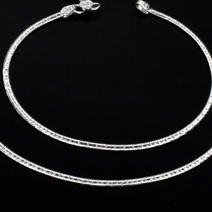 Real Silver women daily wear chain Payal Anklet Pair 10.3"