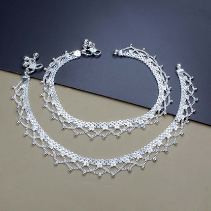 Real Silver women Anklets pajeb 10.3"