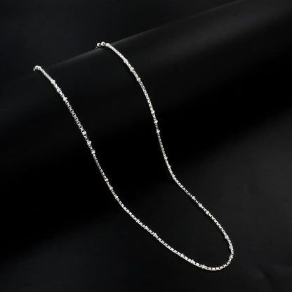 18" 925 Sterling Silver box design Neck Chain