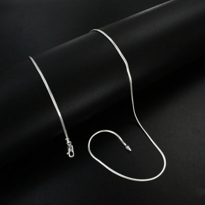 18" 925 Sterling Silver snake style Neck Chain