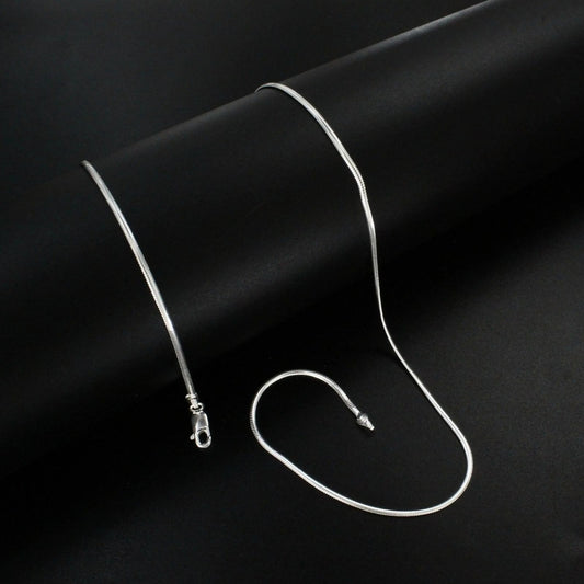 18" 925 Sterling Silver snake style Neck Chain