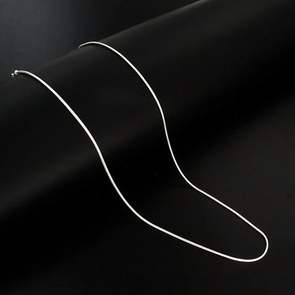 Daily wear 925 Sterling Silver snake style Neck Chain 16"