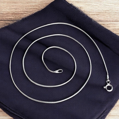 Daily wear 925 Sterling Silver snake style Neck Chain 16"