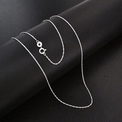 18" 925 Sterling Silver women Light weight Neck chain