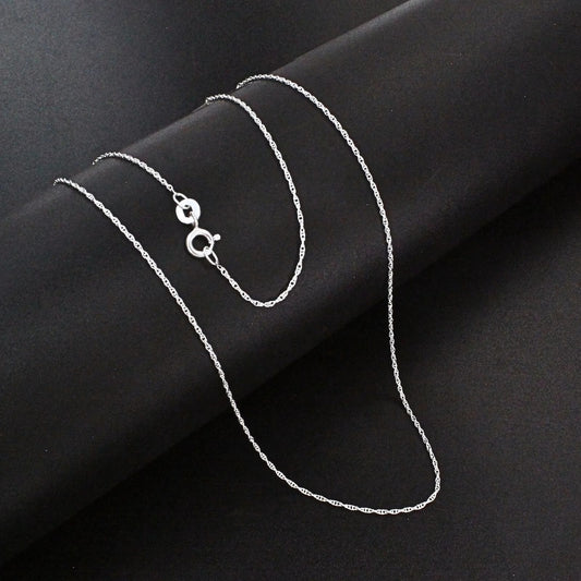 18" 925 Sterling Silver women Light weight Neck chain