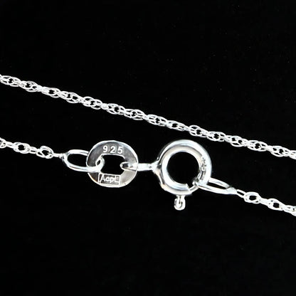 18" 925 Sterling Silver women Light weight Neck chain