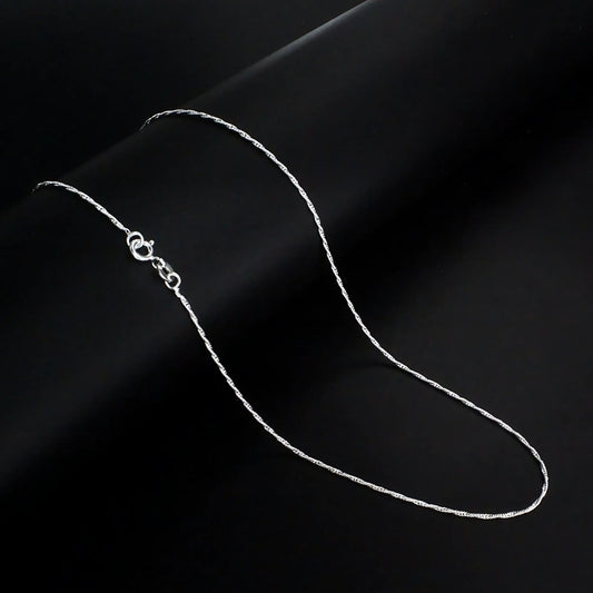 18" 925 Sterling Silver Light weight Neck chain