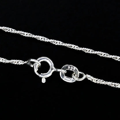 18" 925 Sterling Silver Light weight Neck chain