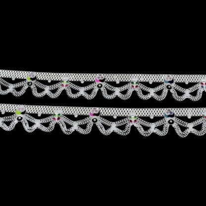 Real Sterling Silver women Bridal style Pink CZ Anklet Ankle Bracelet 10.3"