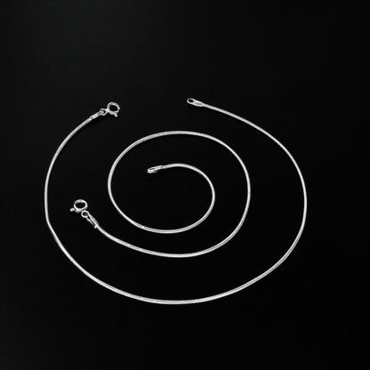 Daily wear 925 Sterling Silver snake chain Anklet Pair 10.3"