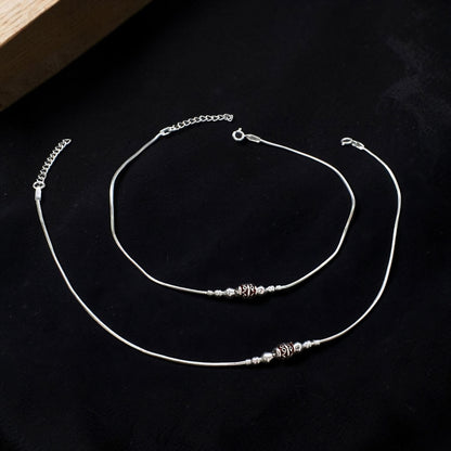 Premium Quality Real Silver Anklet for Women