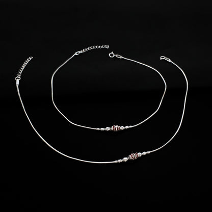Premium Quality Real Silver Anklet for Women