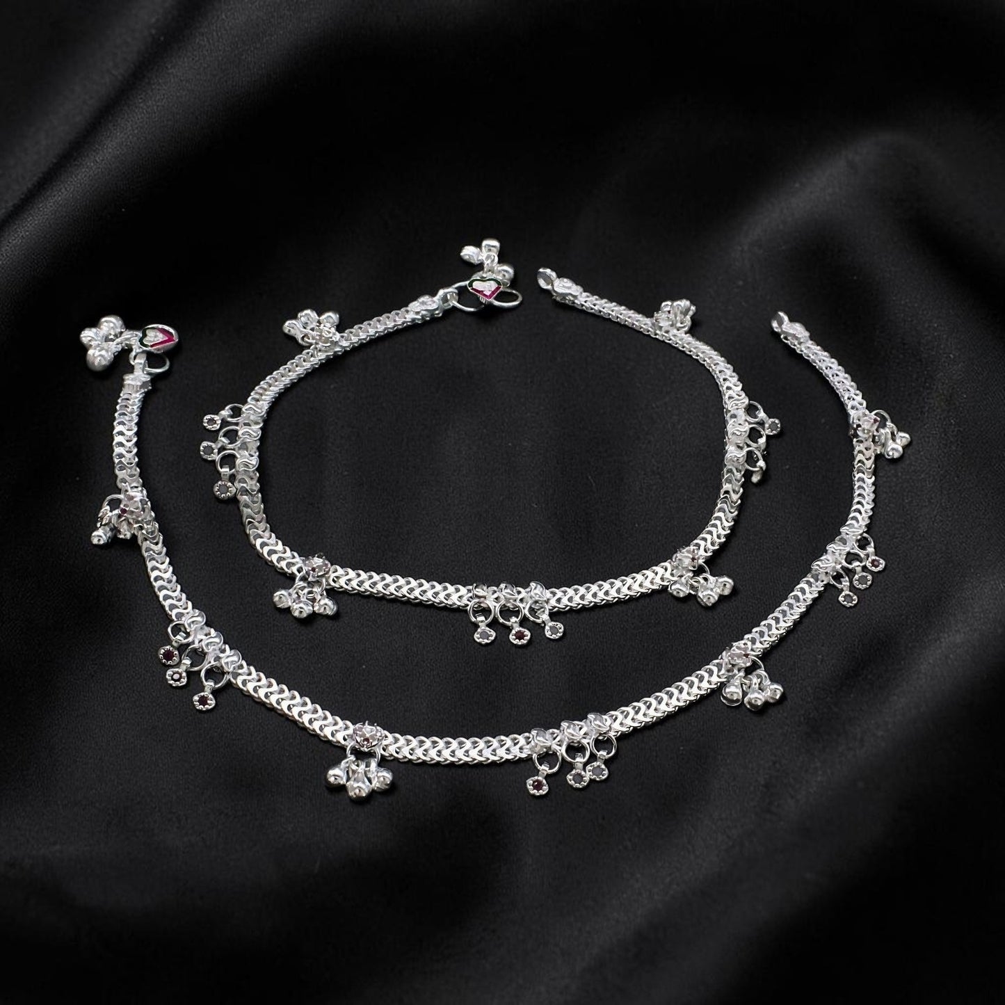 Elegant Real Silver Women Payal Anklet with Timeless Shine