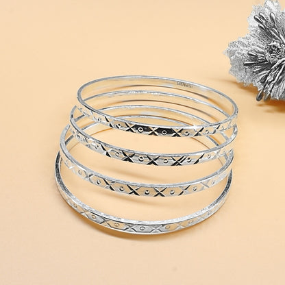 990 Real Silver Women gorgeous Bangles Bracelet (Kangan)