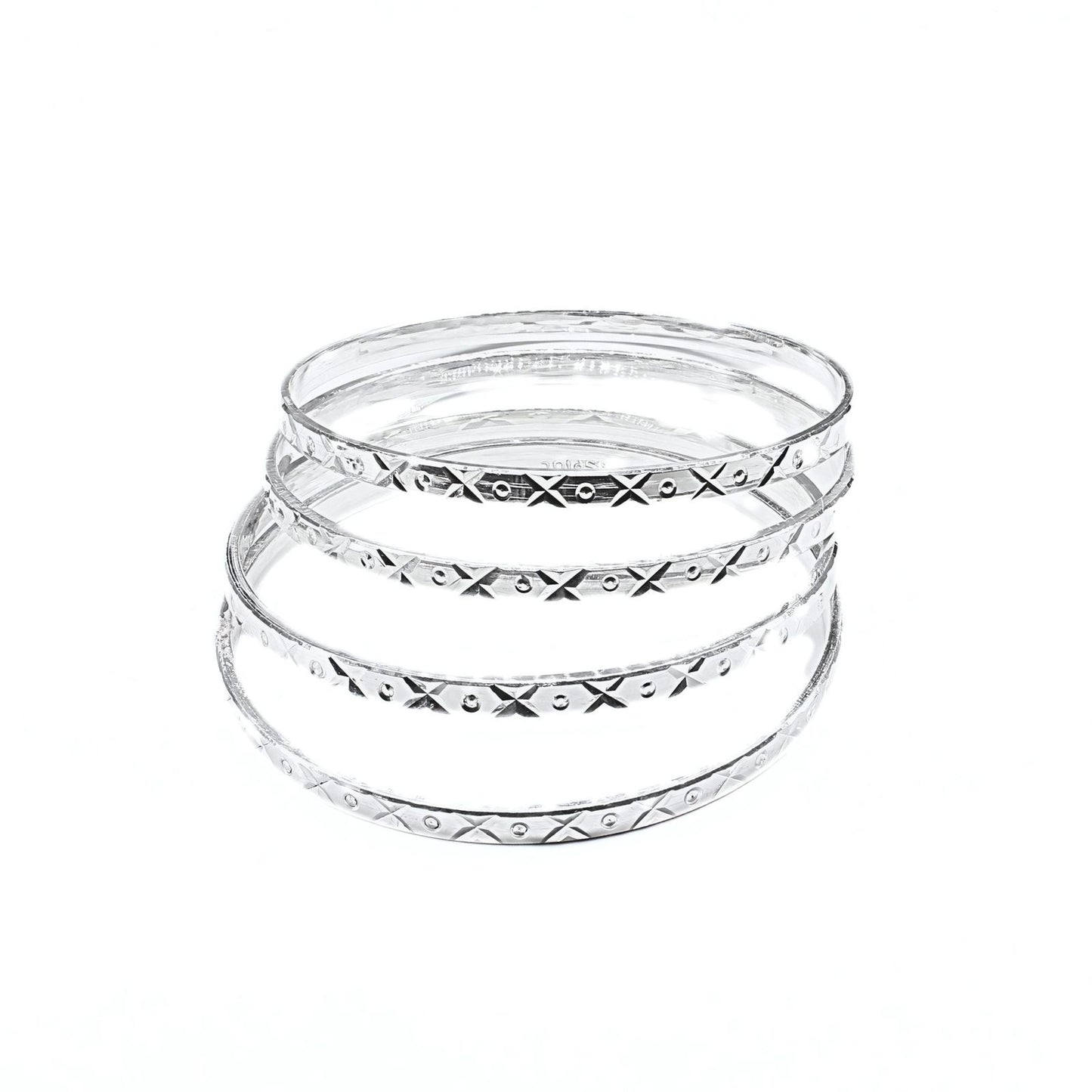 990 Real Silver Women gorgeous Bangles Bracelet (Kangan)