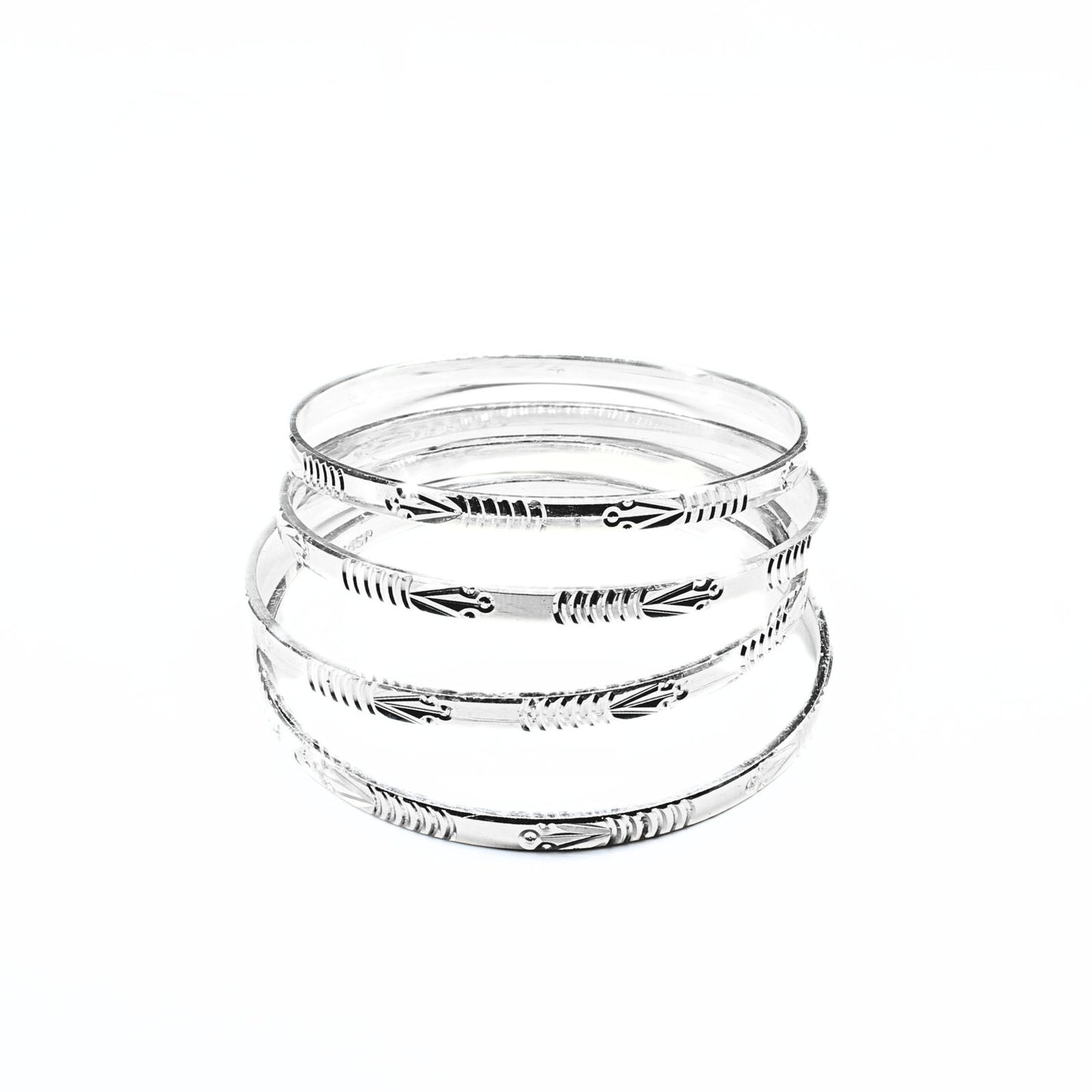 990 Real Silver Women designer Bangles Bracelet (Kangan)