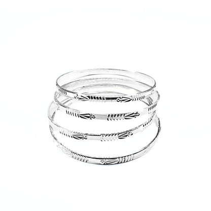 990 Real Silver Women designer Bangles Bracelet (Kangan)