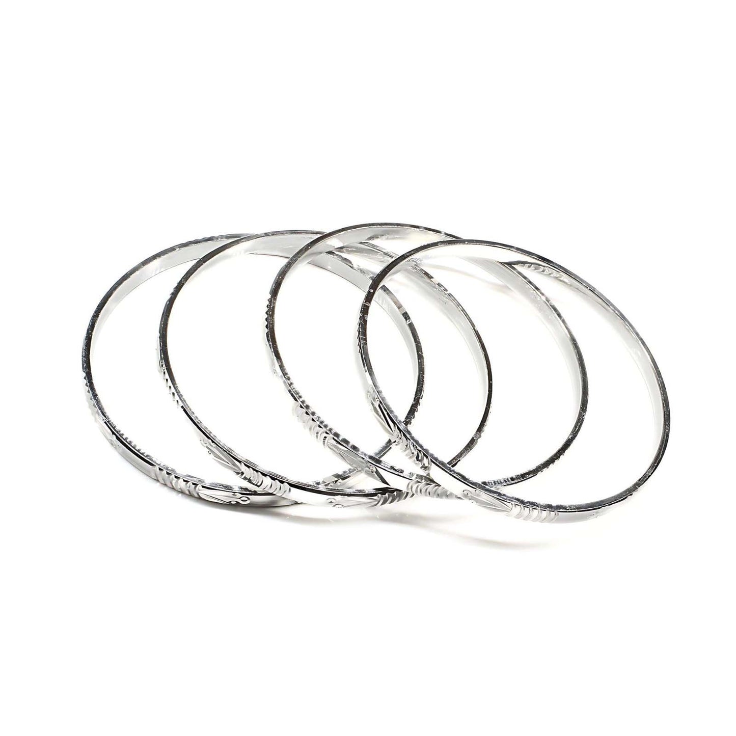 990 Real Silver Women designer Bangles Bracelet (Kangan)