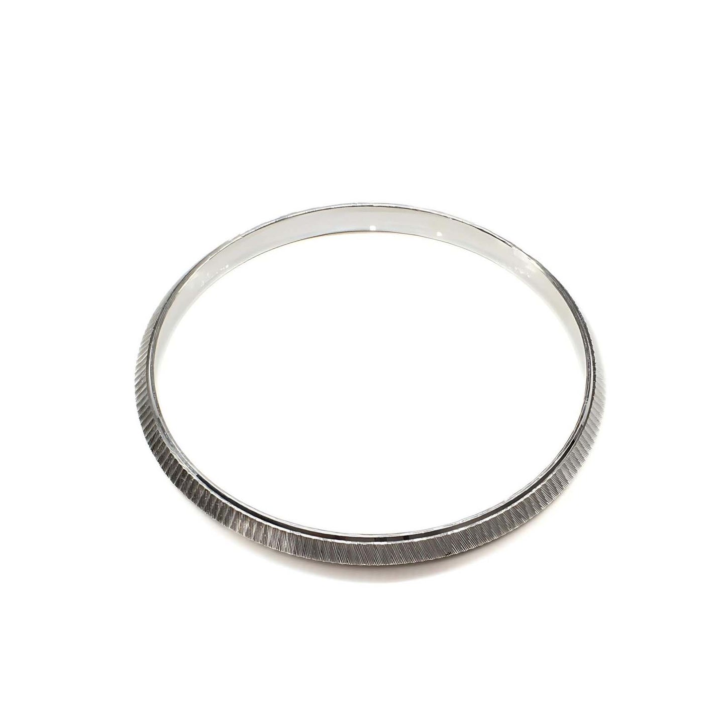 Silver kada for men on a white background, Punjabi silver kada