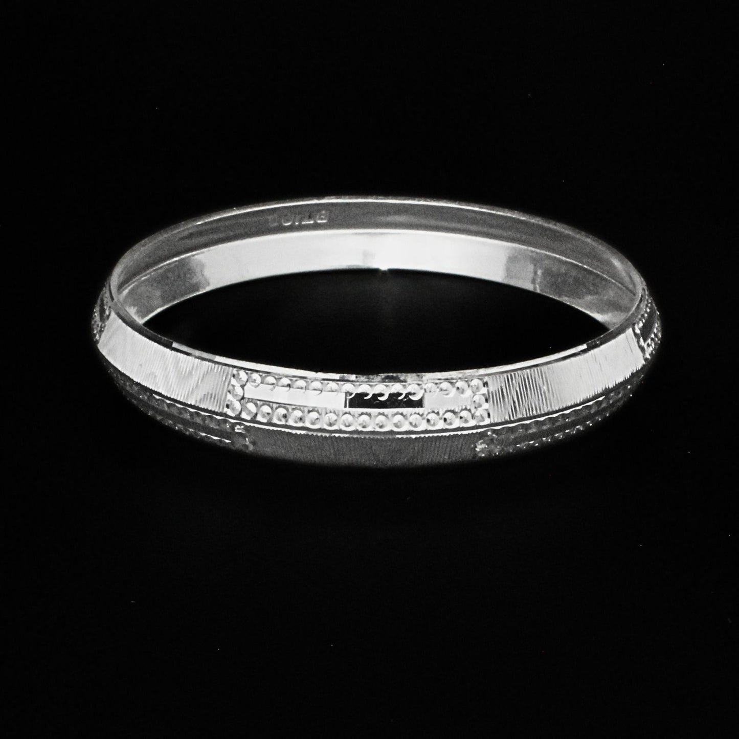 Real 990 Sterling Silver amazing For Men's Bangle