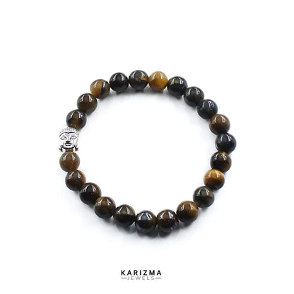 Natural Tiger Eye stones Reiki Healing Meditation and Protections Crystal Beads Bracelet for Men and Women