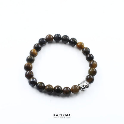 Natural Tiger Eye stones Reiki Healing Meditation and Protections Crystal Beads Bracelet for Men and Women