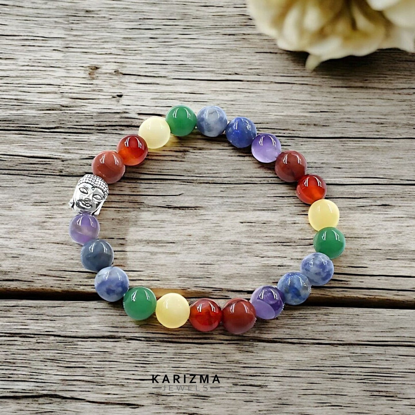 7 Chakras Reiki Healing Meditation and Protections Crystal Beads Bracelet for Men and Women