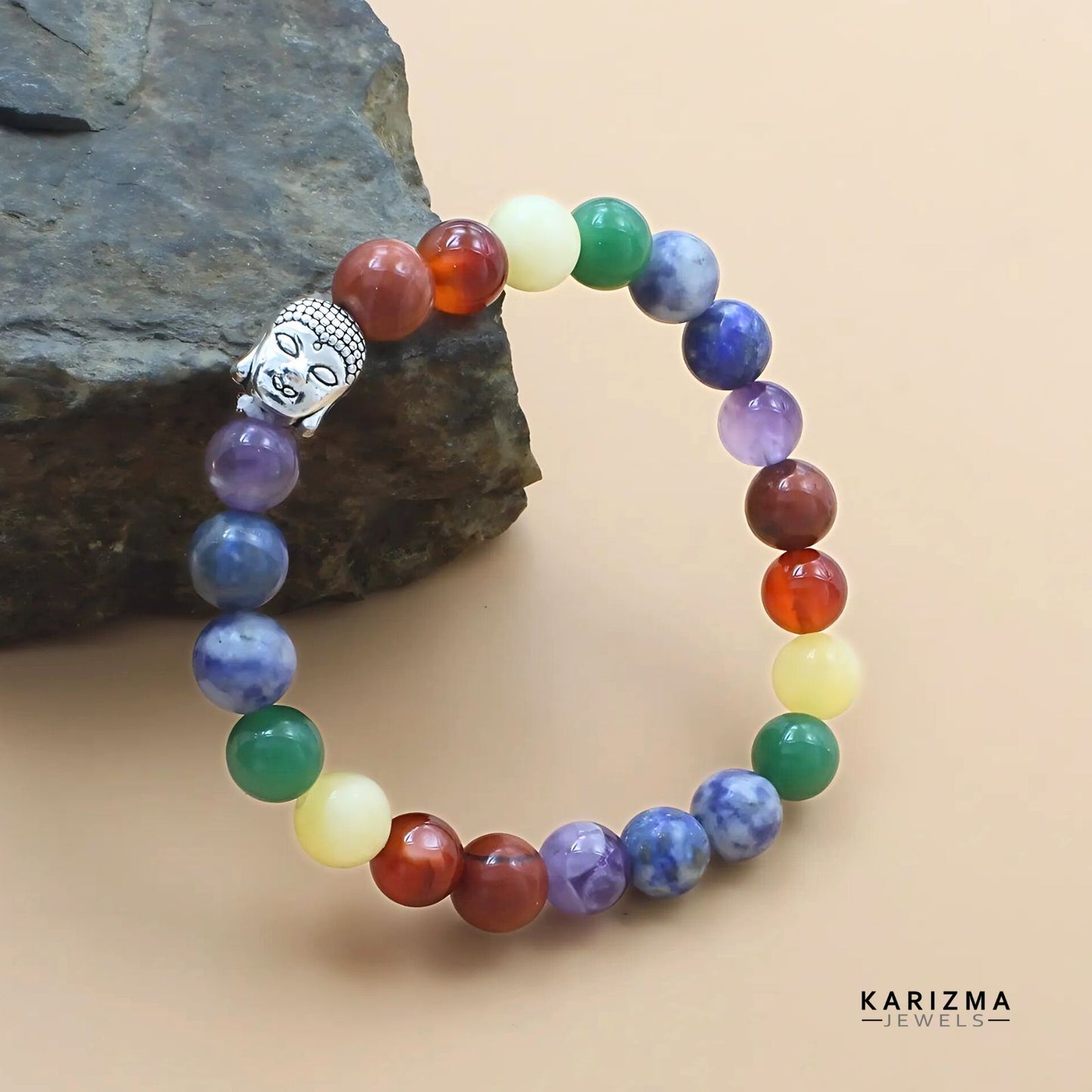 7 Chakras Reiki Healing Meditation and Protections Crystal Beads Bracelet for Men and Women