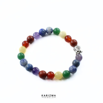 7 Chakras Reiki Healing Meditation and Protections Crystal Beads Bracelet for Men and Women