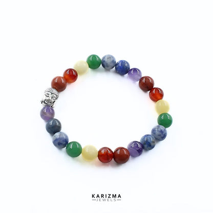 7 Chakras Reiki Healing Meditation and Protections Crystal Beads Bracelet for Men and Women