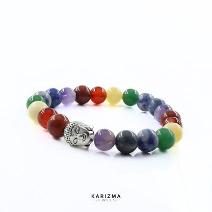 7 Chakras Reiki Healing Meditation and Protections Crystal Beads Bracelet for Men and Women