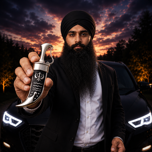 Black Steel Sikh Kirpan Siri Sahib – Taksali Singh Religious Item