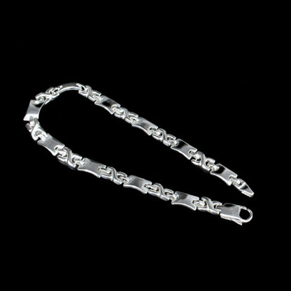 Real Silver Men's Bracelet Best gift for Man Jewelry 8.2"