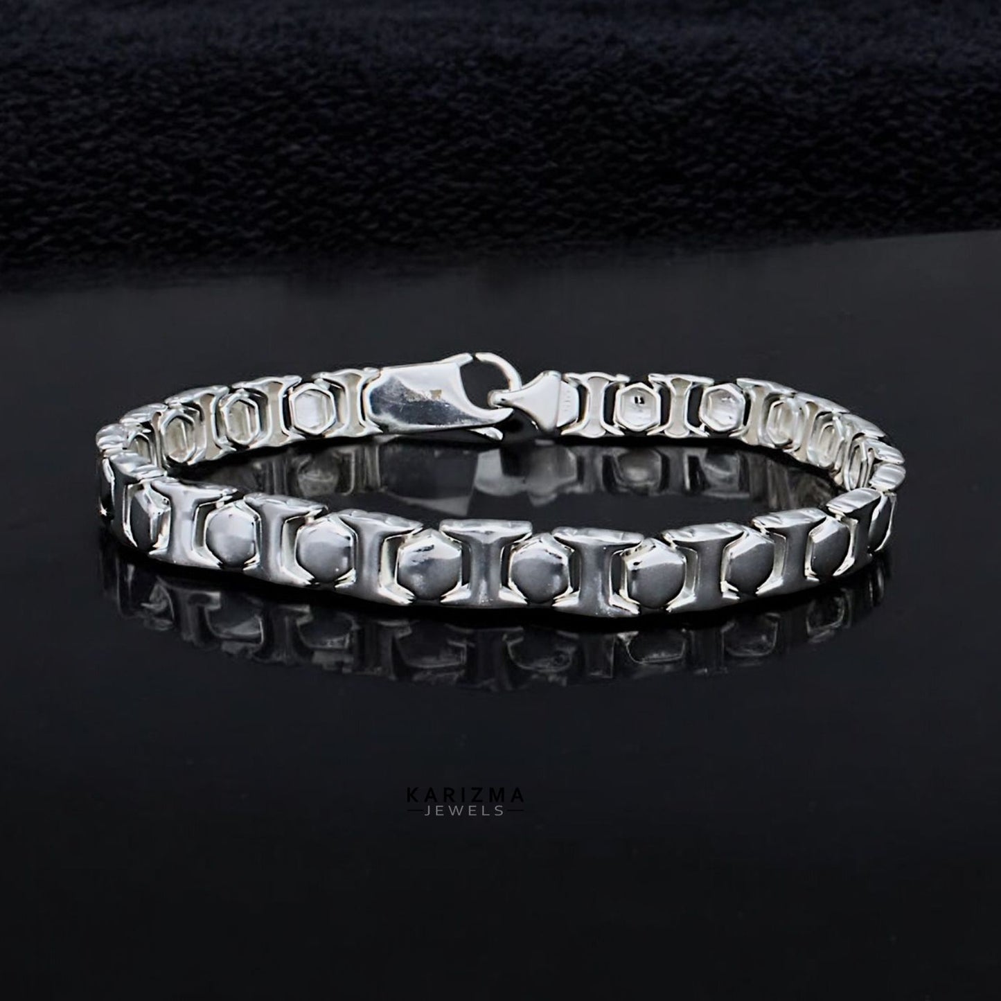 925 Real Silver gorgeous Men's Bracelet Man Jewelry 8.7"